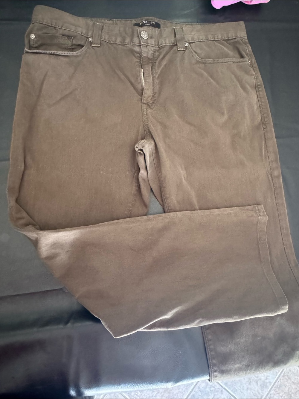 Fidelity Men's Olive 50-11 Chinos in 40